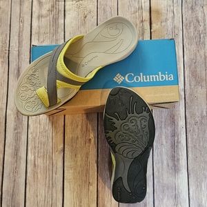 Columbia Women's Yellow and Gray Sandals